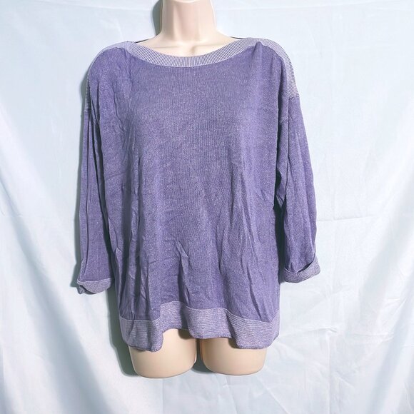 Chico's Cute Purple Sweater Size L (2) - Picture 1 of 3